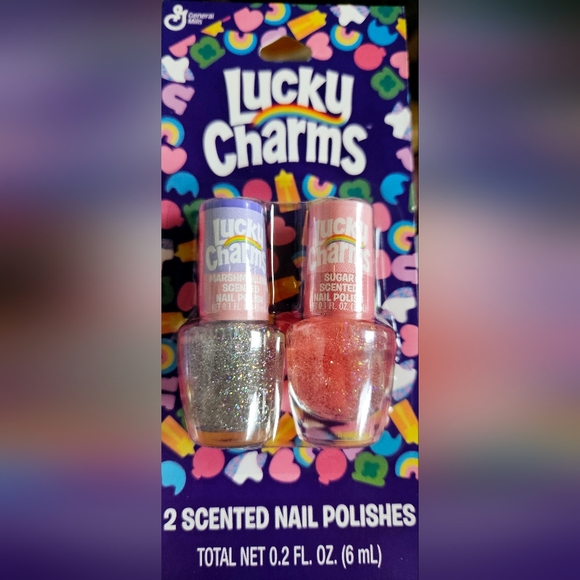 NWT 》2×/4pcs《 BARBIE & LUCKY CHARMS LIP BALMS + MINI NAIL POLISHES! - Picture 3 of 5
